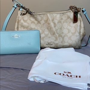 Coach Crossbody or Should bag with Wallet